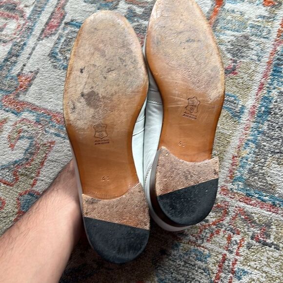 Loewe white Leather Loafers - 11 main image 10